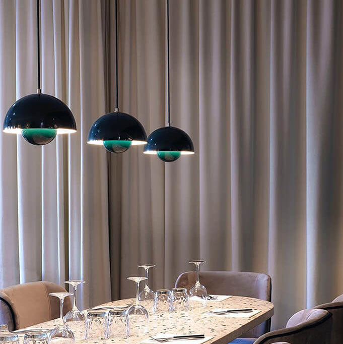 Norvo | Nordic Macaron 1-Ly Half-Sirkel Kuppel Pendellampe