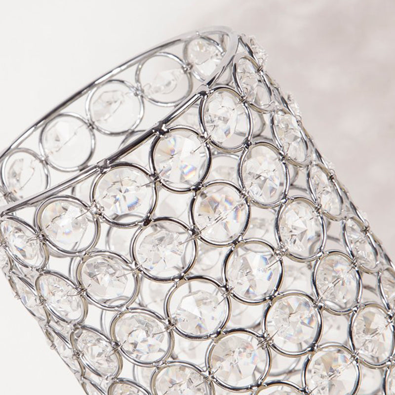 Norvo | Krystallampe - Moderne nattlampe med kromfinish