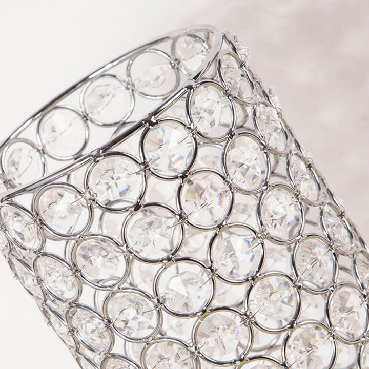 Norvo | Krystallampe - Moderne nattlampe med kromfinish