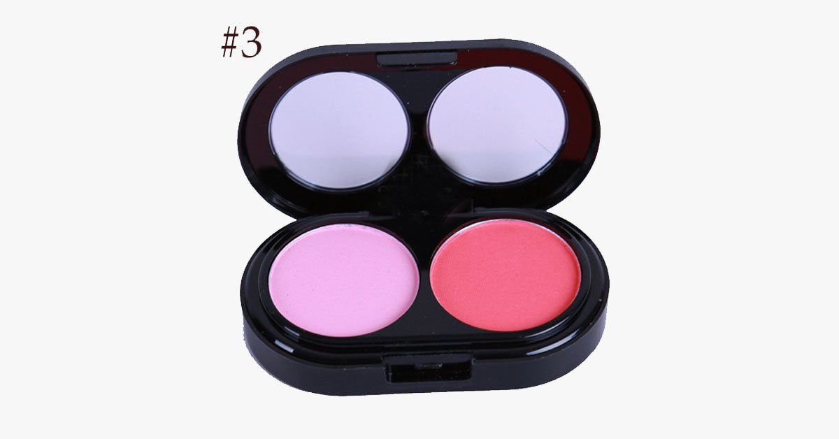 Norvo | 2 Farger Blush Palette – Gi en rosafarget glød til kinnene dine