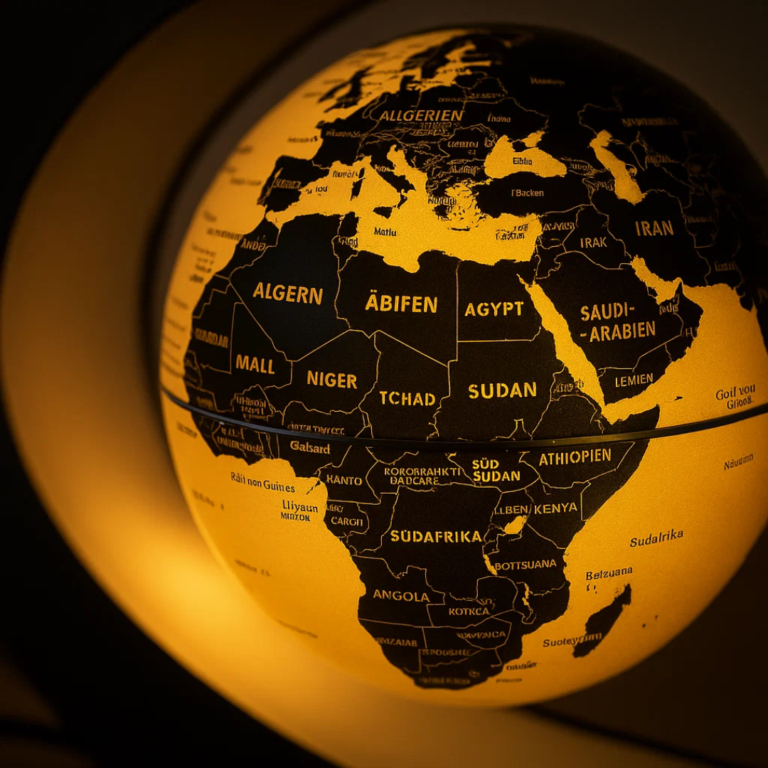 Norvo | AstroGlobe LED Verdens Globe – Flytende Globe Lampe med Magnetisk Oppheng