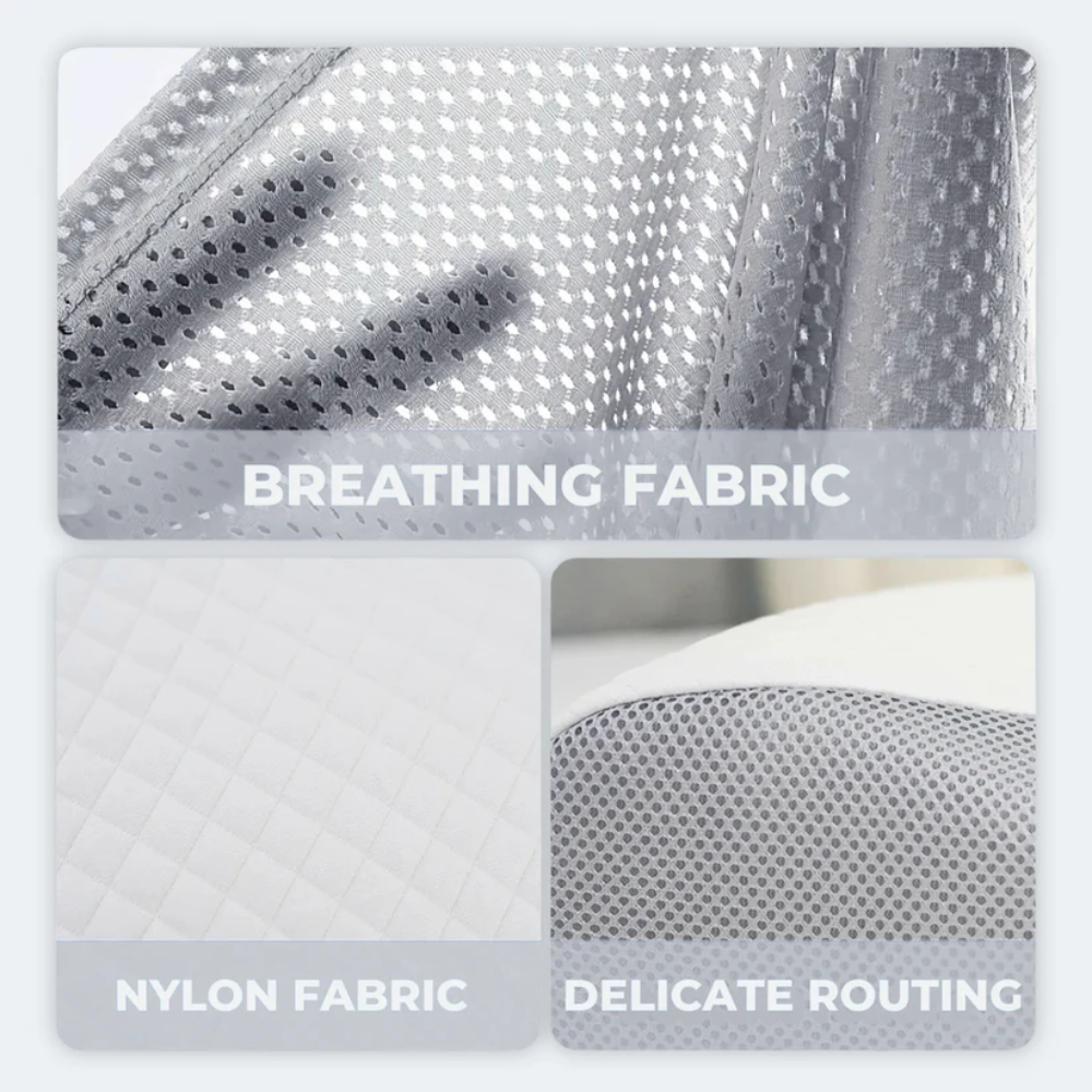 Norvo | Anti-Snorke Pute | Ergonomisk Nakke- og Hode Støtte | Hvit