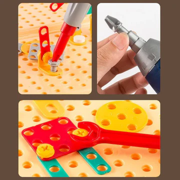 Norvo | Barn Elektrisk Drill Puslespill Verktøykasse