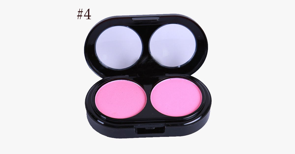 Norvo | 2 Farger Blush Palette – Gi en rosafarget glød til kinnene dine