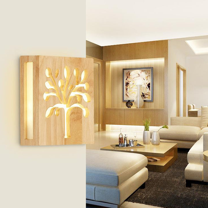 Norvo | Vegglampe - WoodGlow - Elegant LED - Livets essens innendørs utendørs