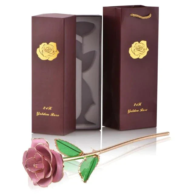 Norvo | 24k Gulldyppet Evig Rose