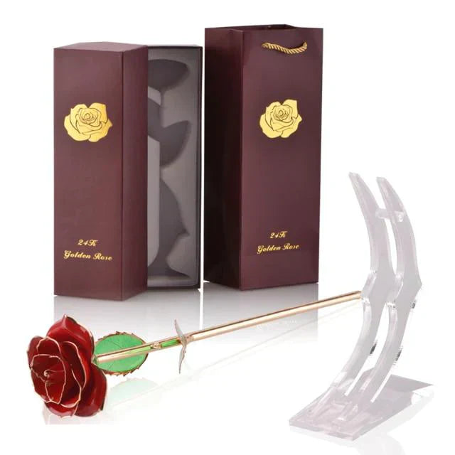 Norvo | 24k Gulldyppet Evig Rose