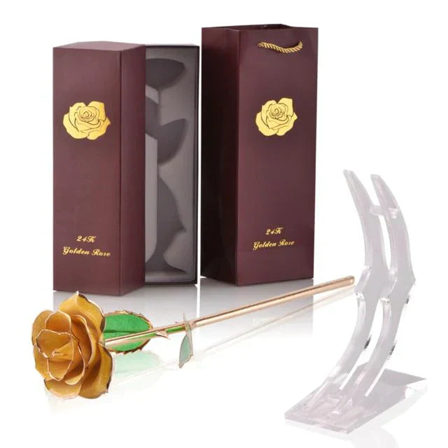 Norvo | 24k Gulldyppet Evig Rose