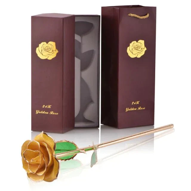 Norvo | 24k Gulldyppet Evig Rose