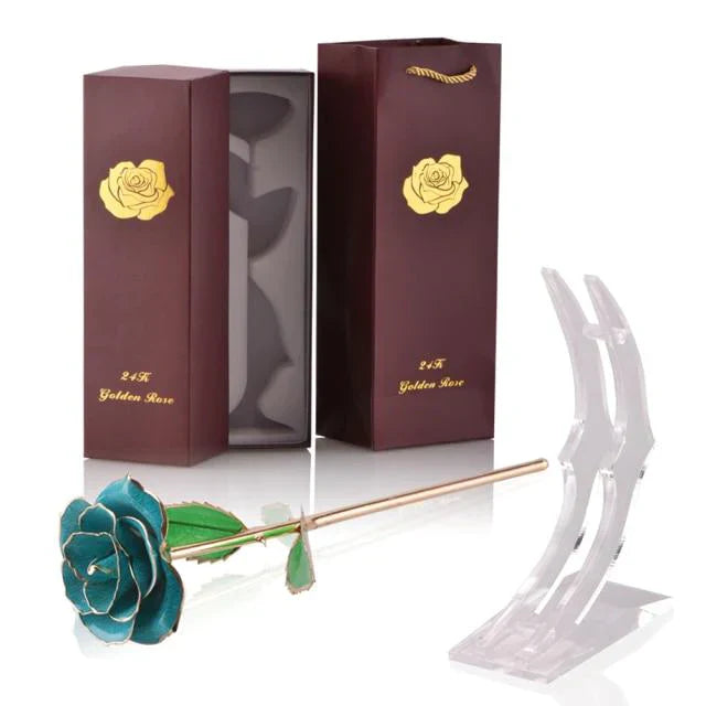 Norvo | 24k Gulldyppet Evig Rose