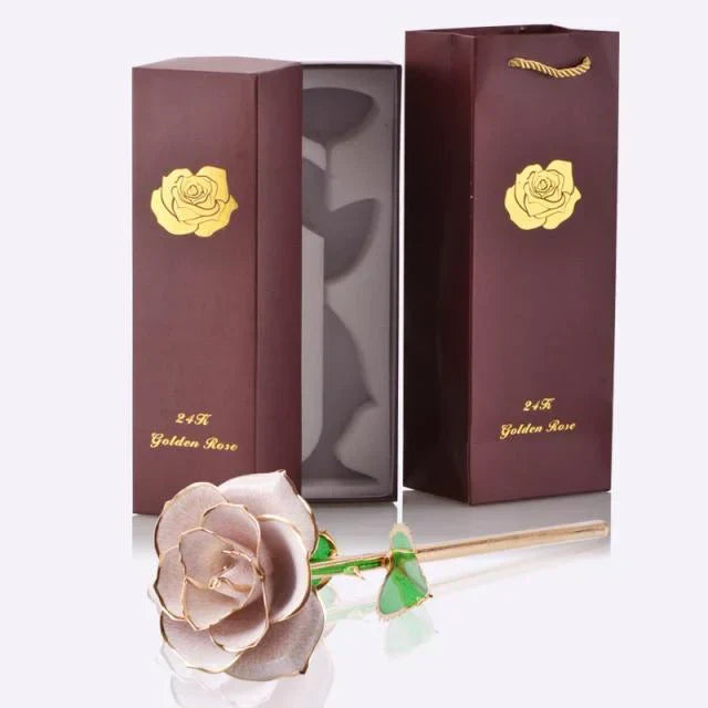 Norvo | 24k Gulldyppet Evig Rose