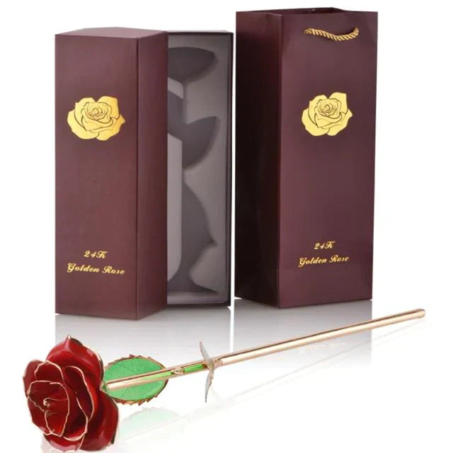 Norvo | 24k Gulldyppet Evig Rose