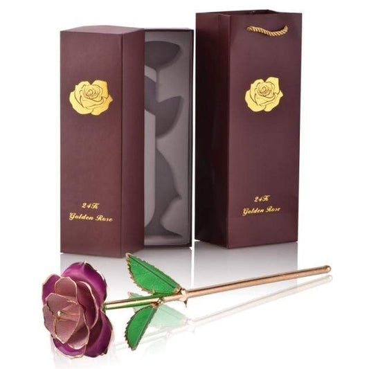Norvo | 24k Gulldyppet Evig Rose