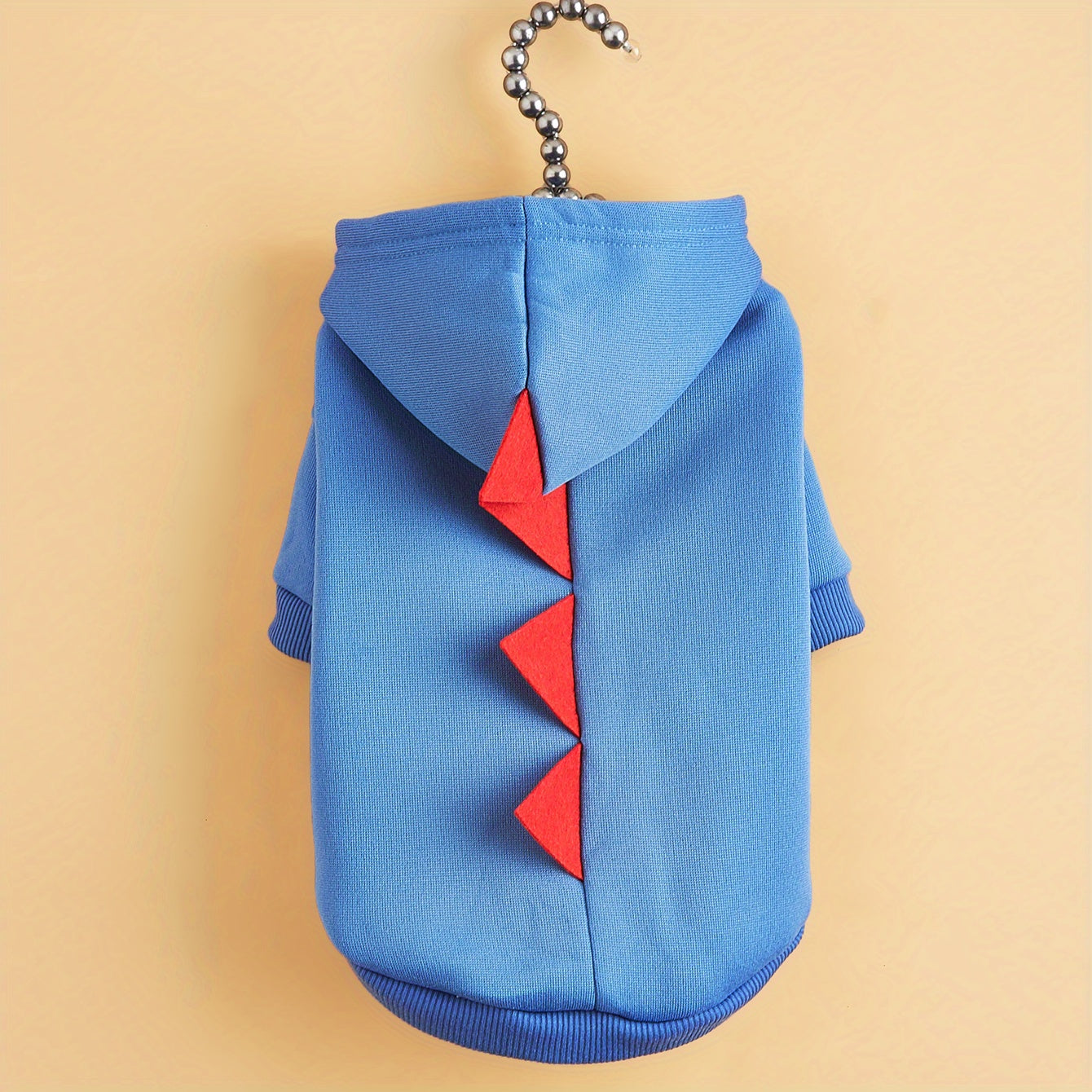 Norvo | Hund Halloween Kostyme Fleece Dinosaur Hoodie | Kjæledyrantrekk Varm