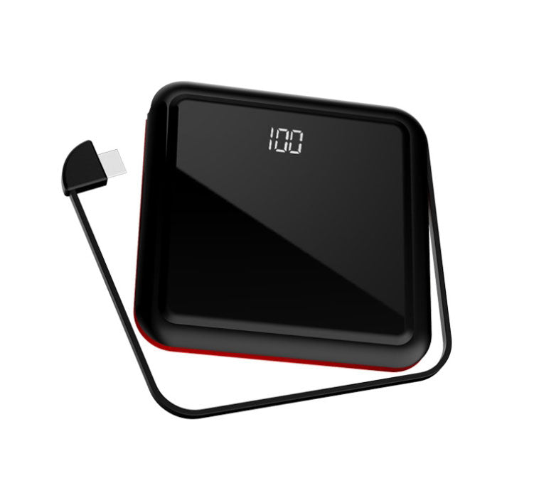 Norvo | Tinier & Thinner Solenergi Power Bank med 3-i-1 Skjult Kabel