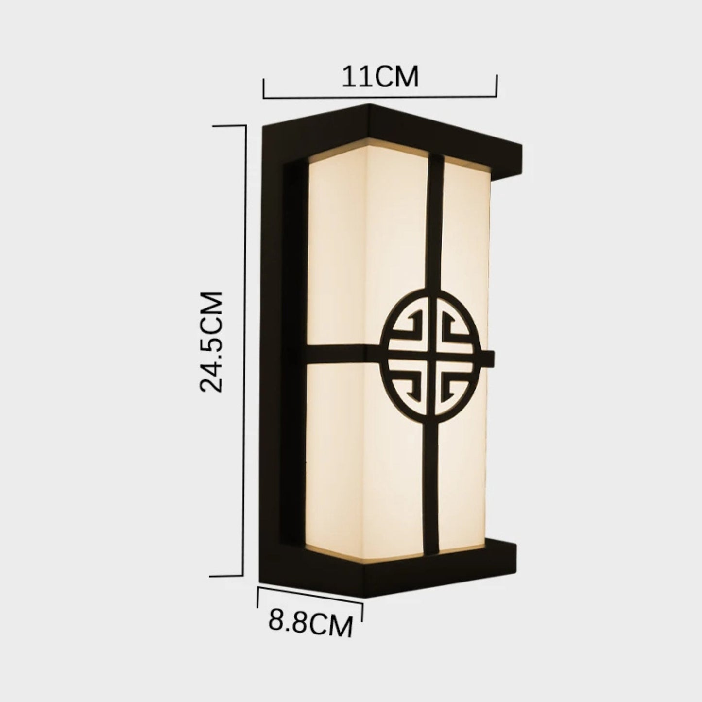 Norvo | LumeRadar – Moderne LED Utendørs Vegglampe med IP65 Vanntett & Bevegelsesradarsensor