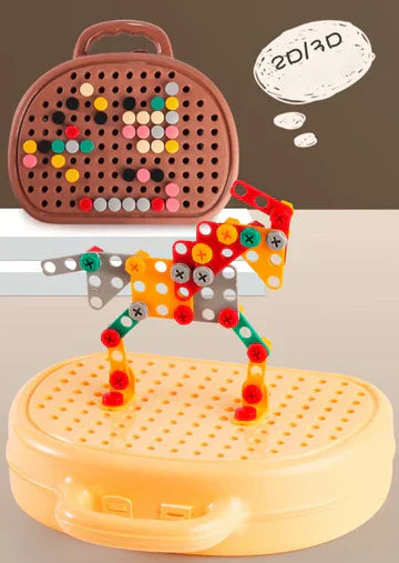 Norvo | Barn Elektrisk Drill Puslespill Verktøykasse