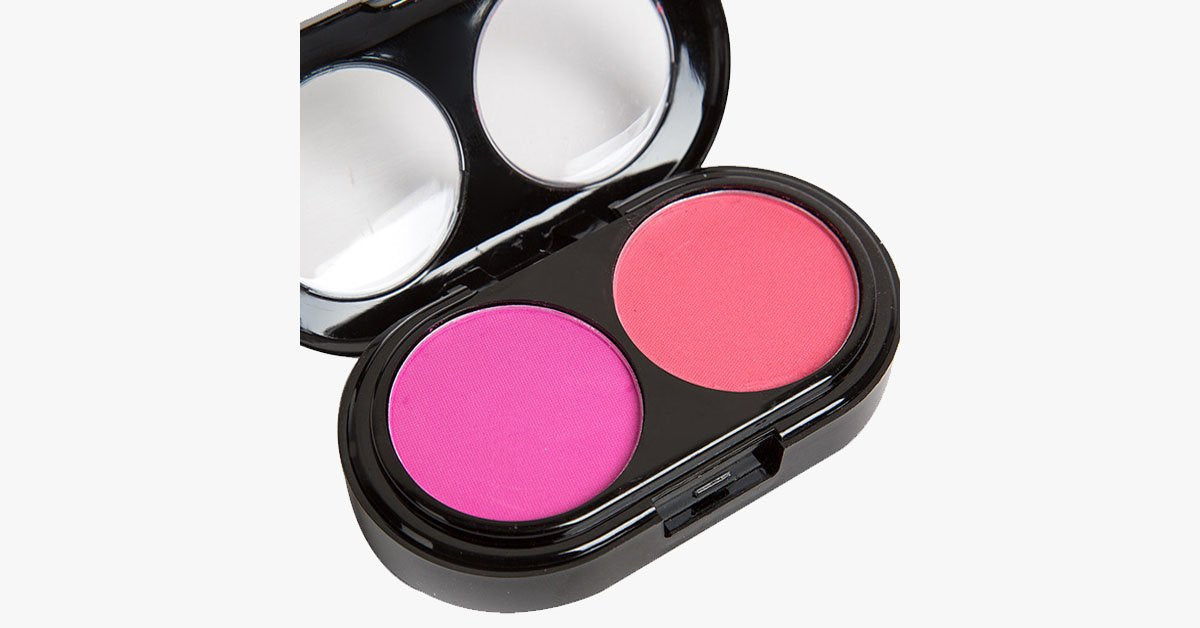 Norvo | 2 Farger Blush Palette – Gi en rosafarget glød til kinnene dine