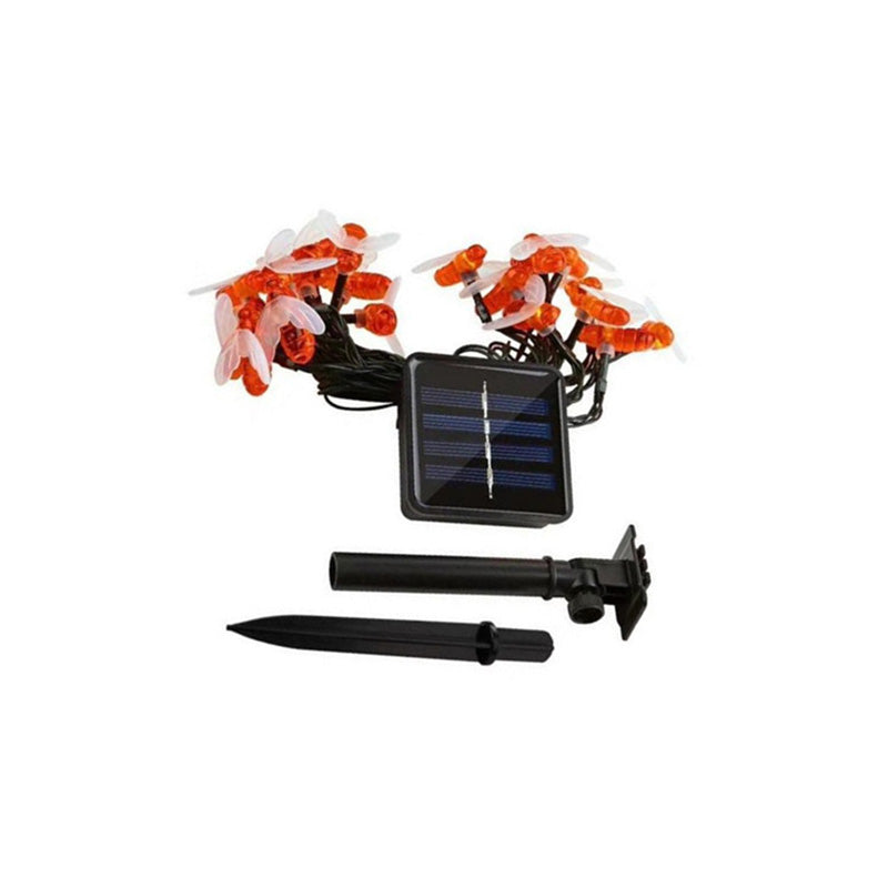 Norvo | Moderne Art Deco Vanntett Sol Honningbier Dekorasjon Plast LED Utendørs Lyskjede For Hage
