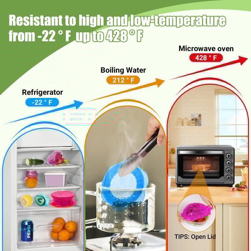 Norvo | Kjøkken Silikon Elastisk Crisp Lock