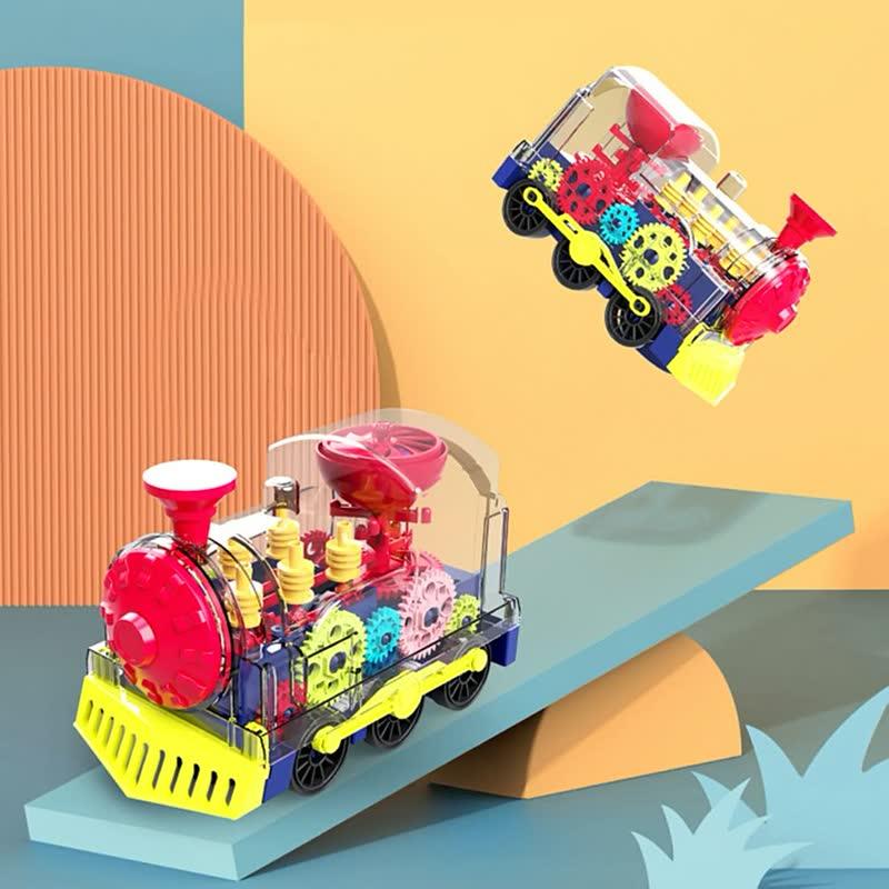 Norvo | Gjennomsiktig Choo Choo-tog | Morsomt og fascinerende leketog - Stimulerer kreativ lek og motoriske ferdigheter