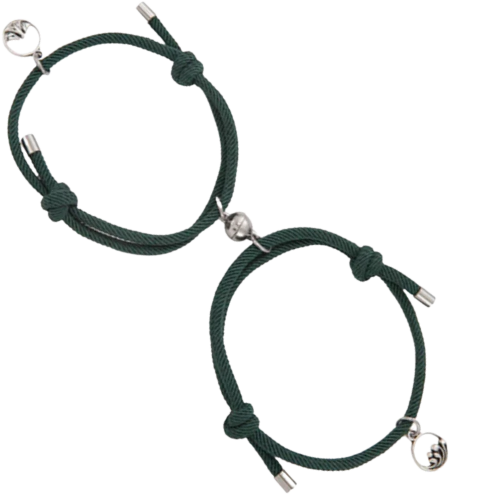 Sett med 2 magnetiske armbånd for par