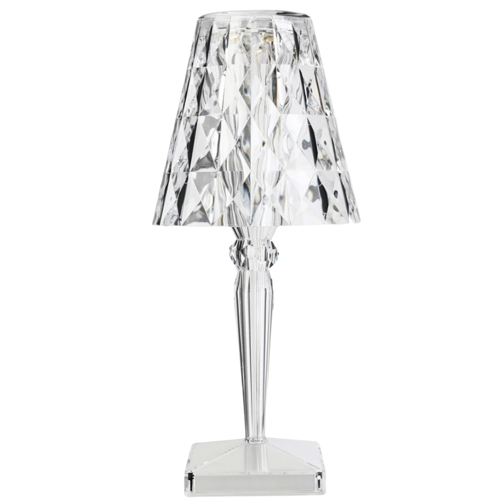 Skrivebordslampe i akrylkrystall