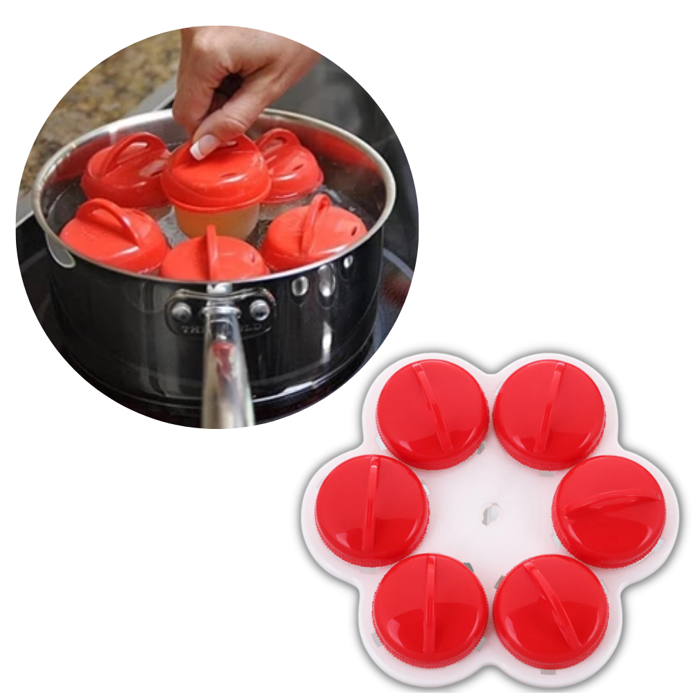 Pakke med 6 Fancy Shape eggekokere