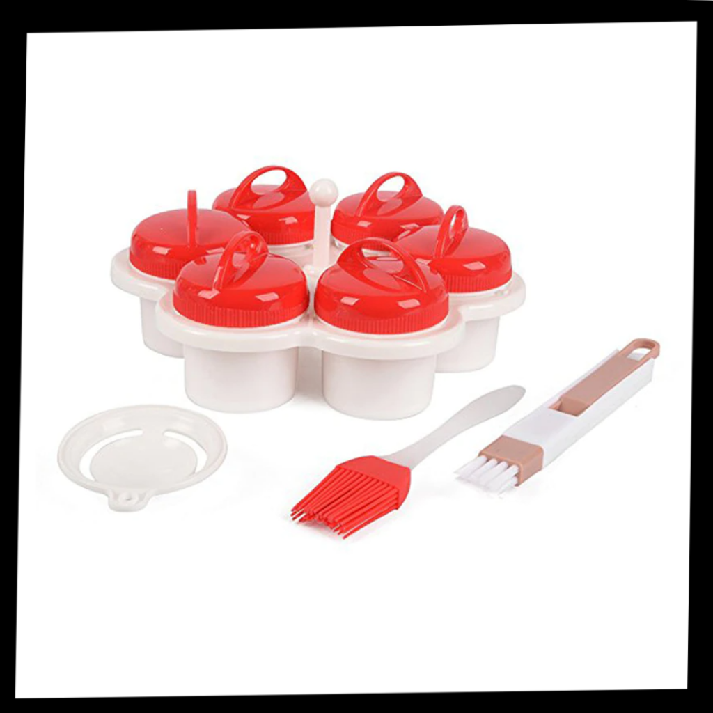 Pakke med 6 Fancy Shape eggekokere
