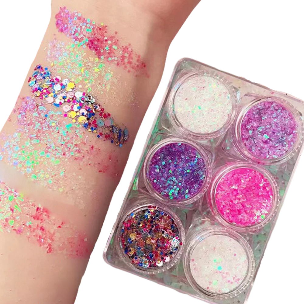 Glittersett for ansikt og kropp