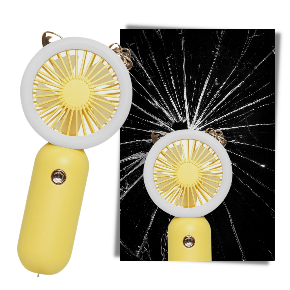 Håndholdt USB-vifte med LED