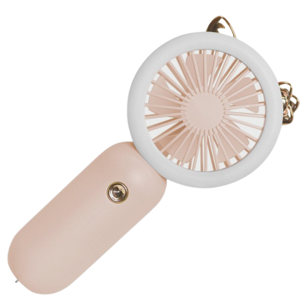 Håndholdt USB-vifte med LED