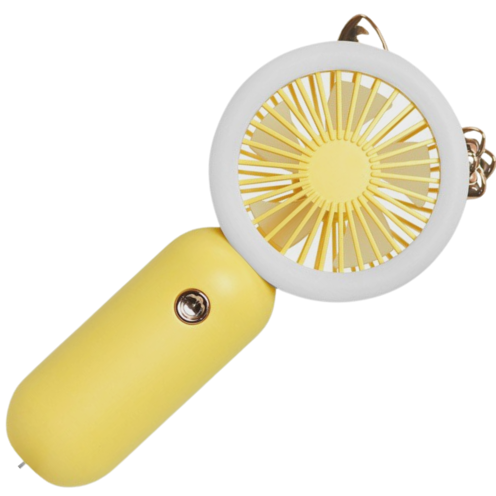 Håndholdt USB-vifte med LED
