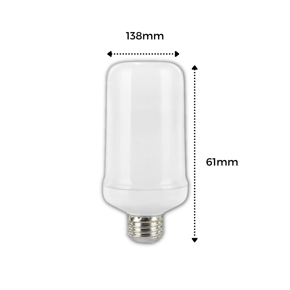 LED-lampe med flammeeffekt