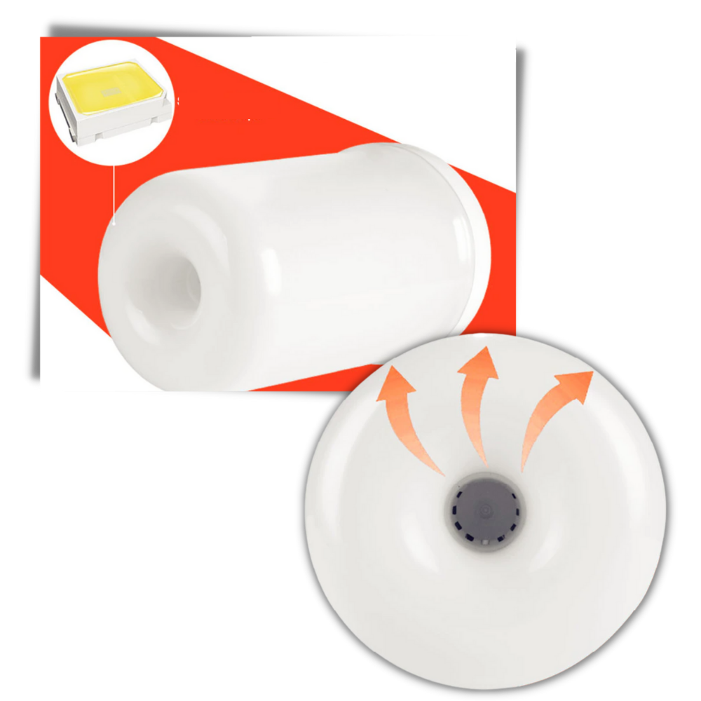 LED-lampe med flammeeffekt