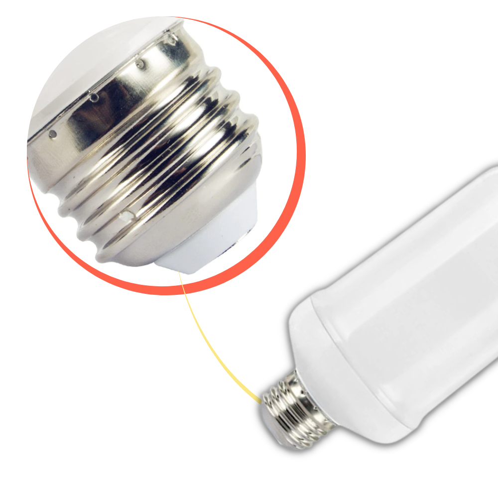 LED-lampe med flammeeffekt