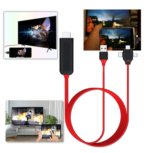 HDMI-adapterkabel for telefoner og nettbrett