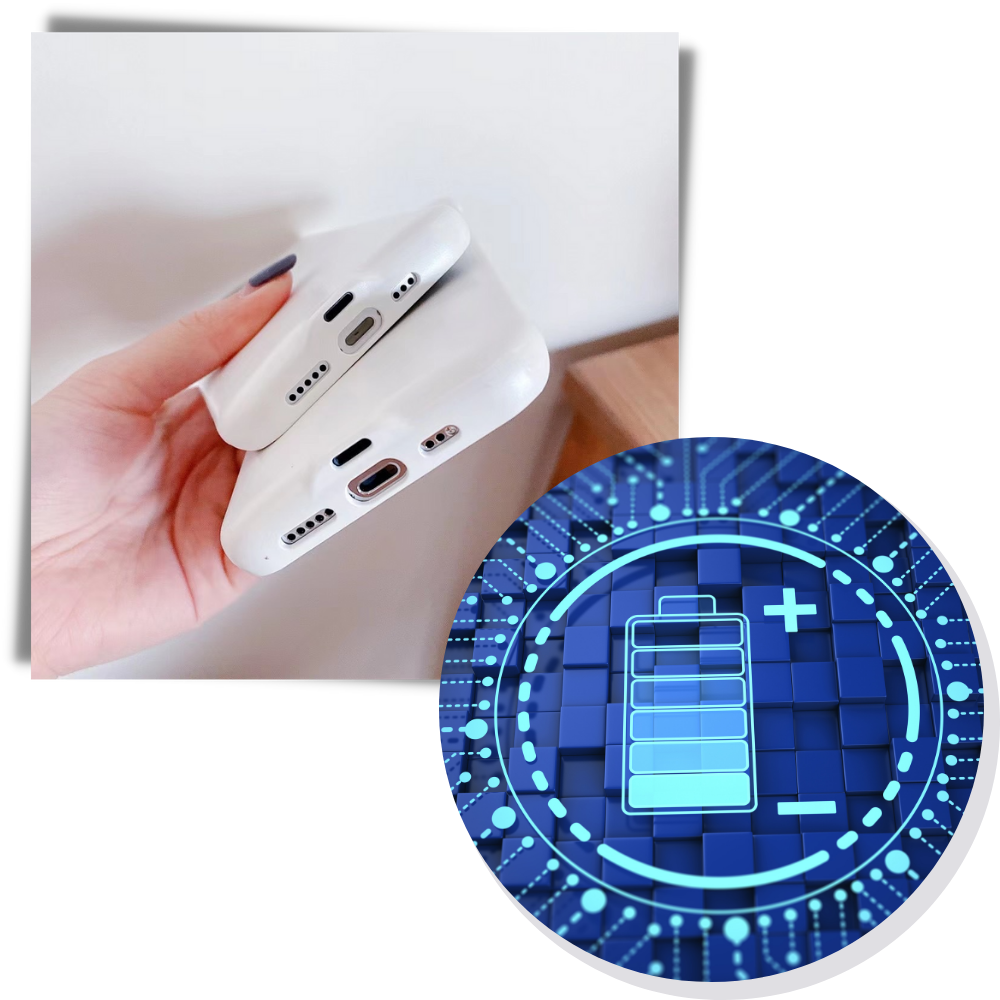 Telefondeksel med LED-ringlys