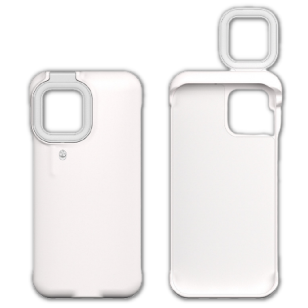 Telefondeksel med LED-ringlys