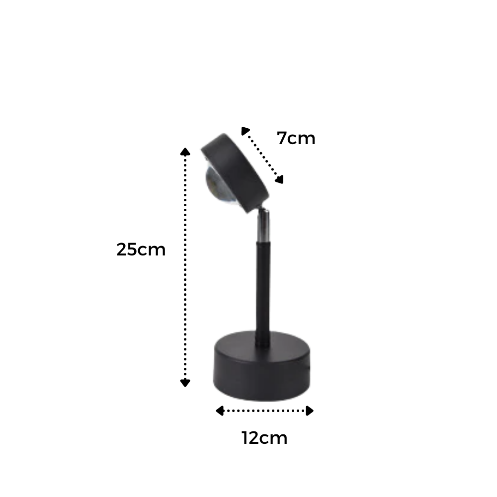 Fargerik lysprojektor LED skrivebordslampe