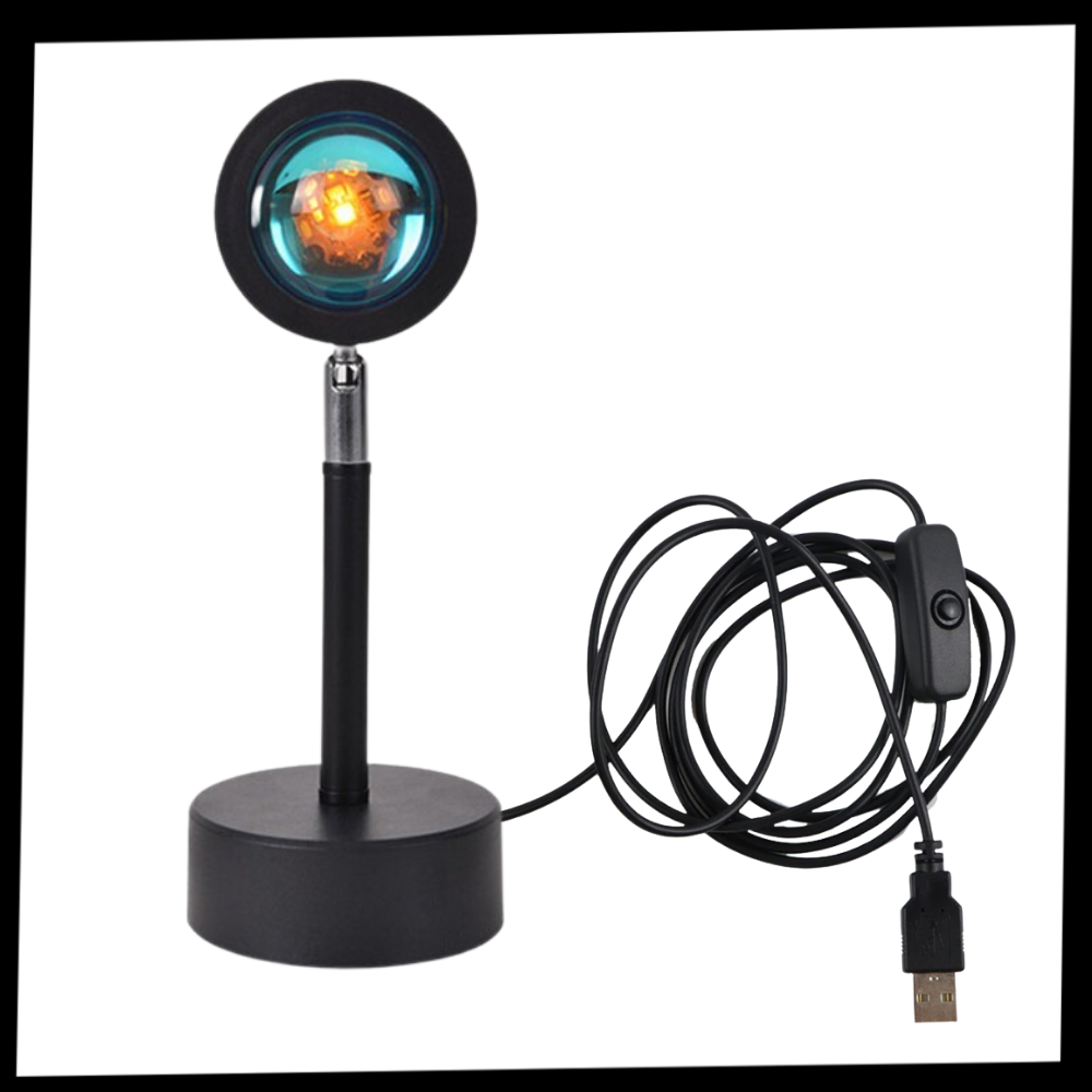 Fargerik lysprojektor LED skrivebordslampe