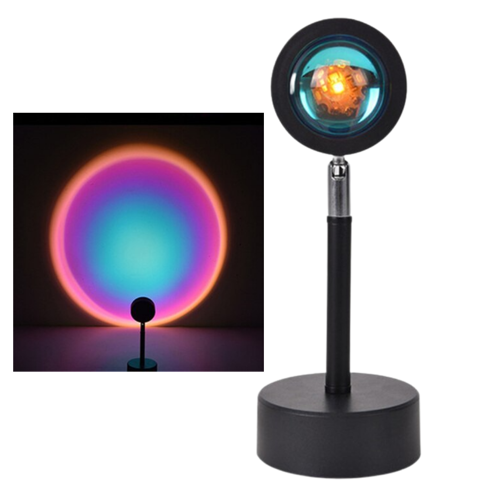 Fargerik lysprojektor LED skrivebordslampe