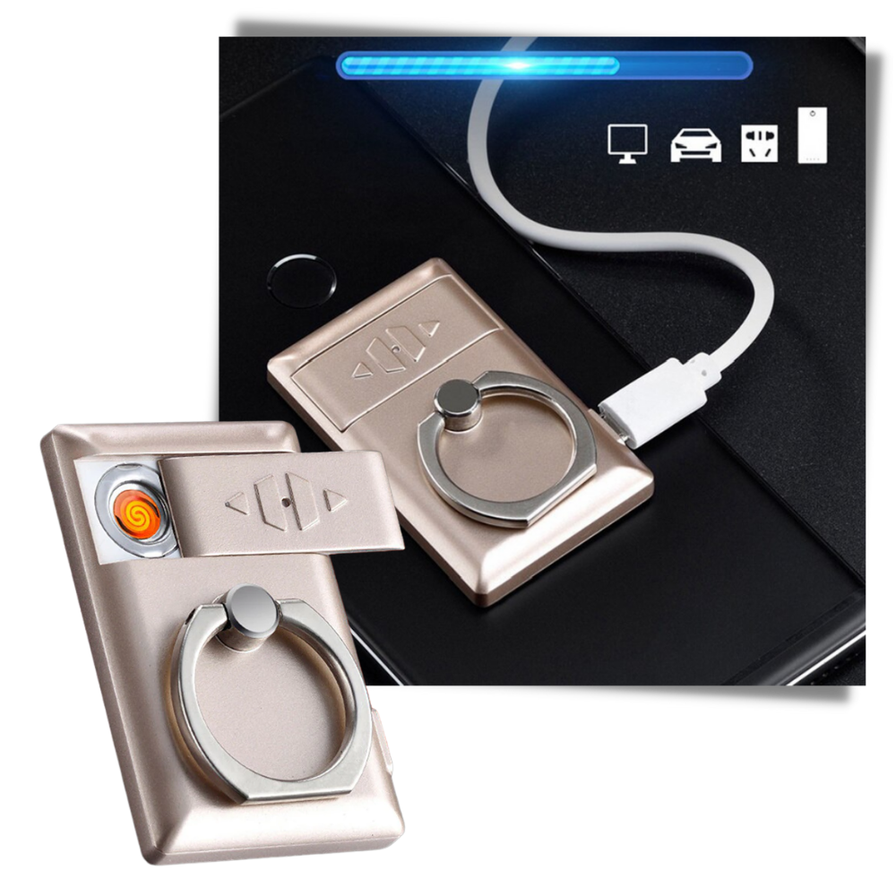 Telefonring med lighter