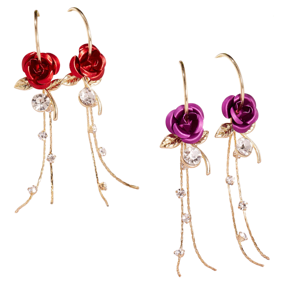 Rose øredobber