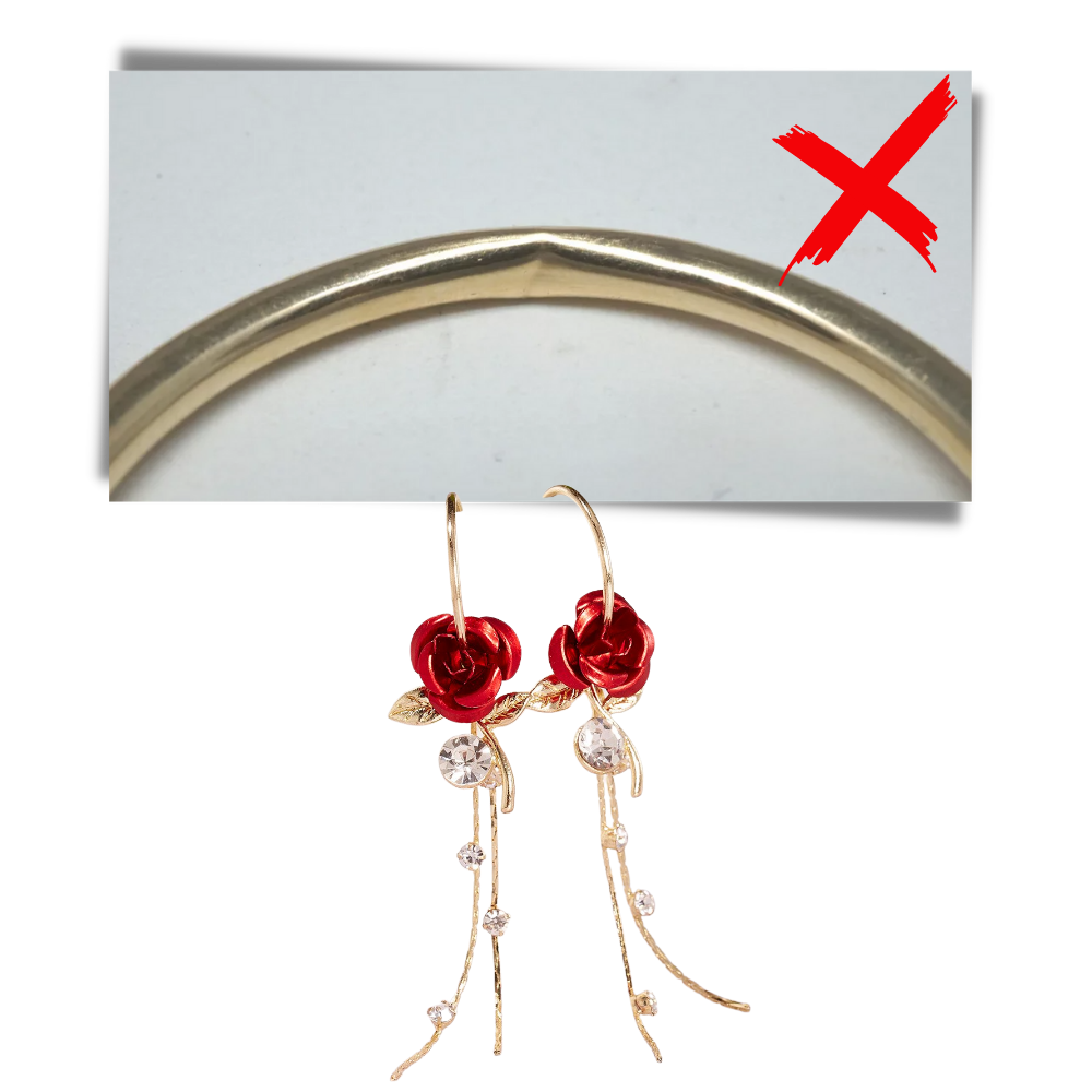 Rose øredobber