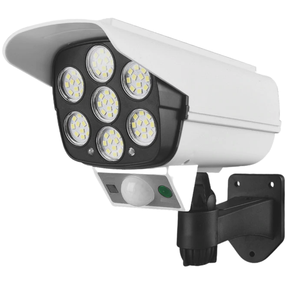 Solcelledrevet LED-lampe med bevegelsessensor