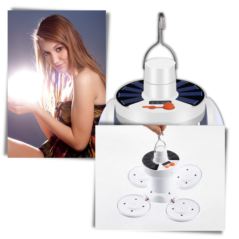 Oppladbar camping LED-lampe