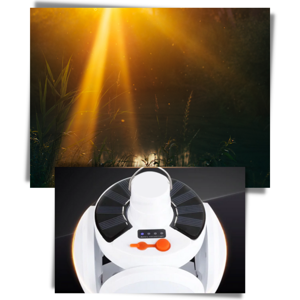 Oppladbar camping LED-lampe