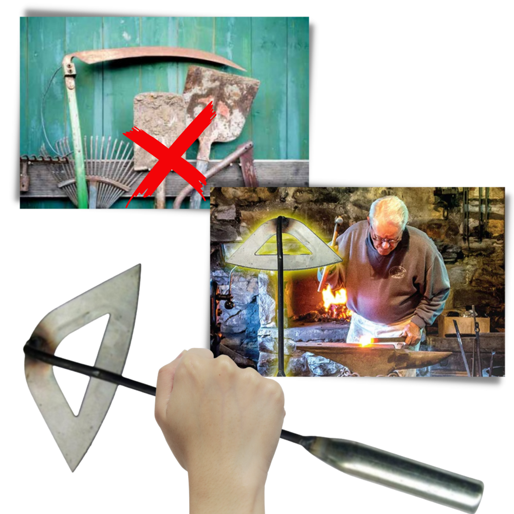 Håndholdt hul hakke i stål