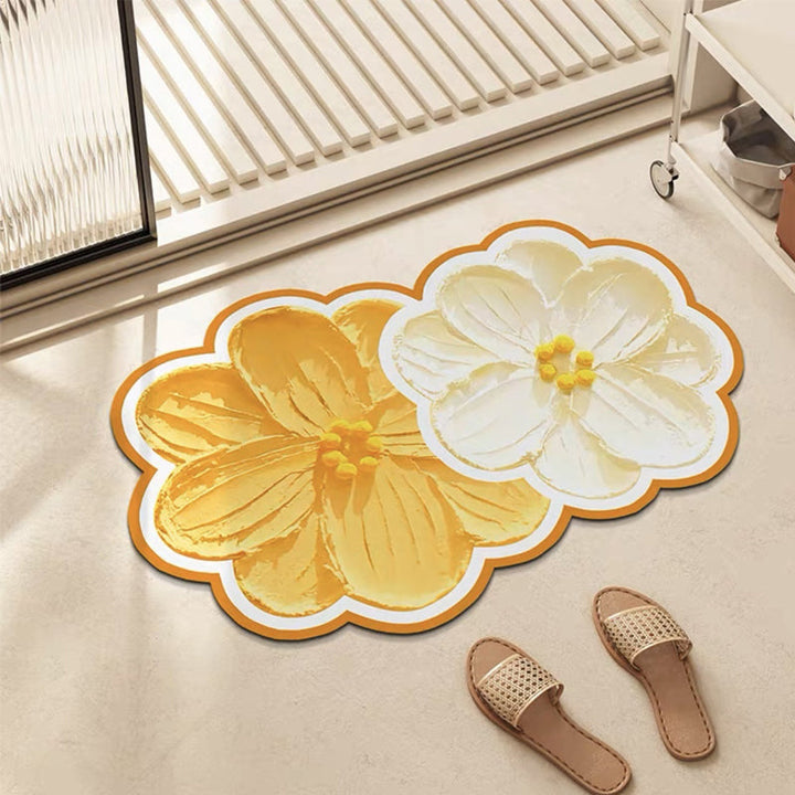 Blomstrete Baderomsgulvmatte | Norvo